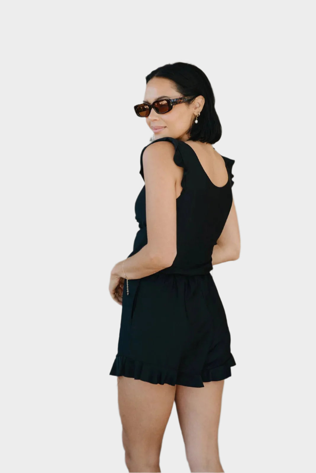 Peldkostīms ar Volāniem un Krūšu Atbalstu