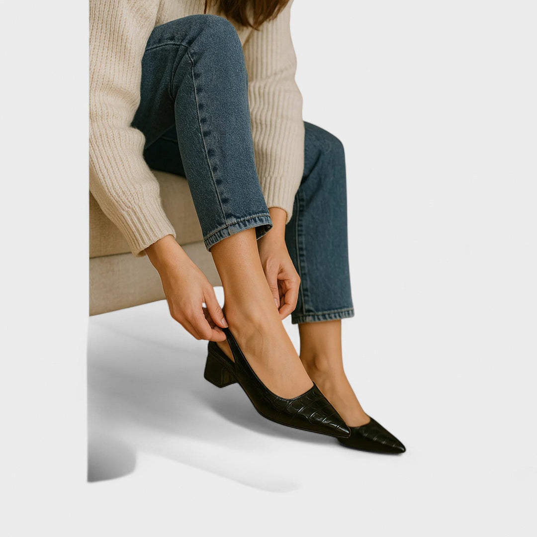 Vera – Krokodila ādas augstpapēžu kurpes