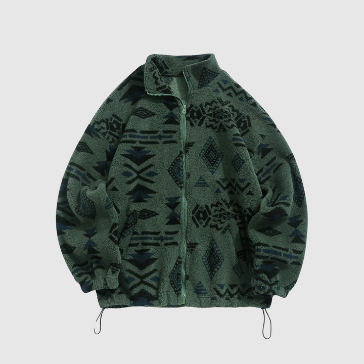 Мила – Якета от флийс с етнически мотиви