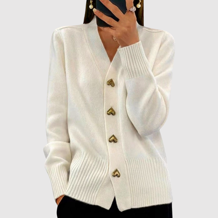 Елена – Кардиган с златисти копчета
