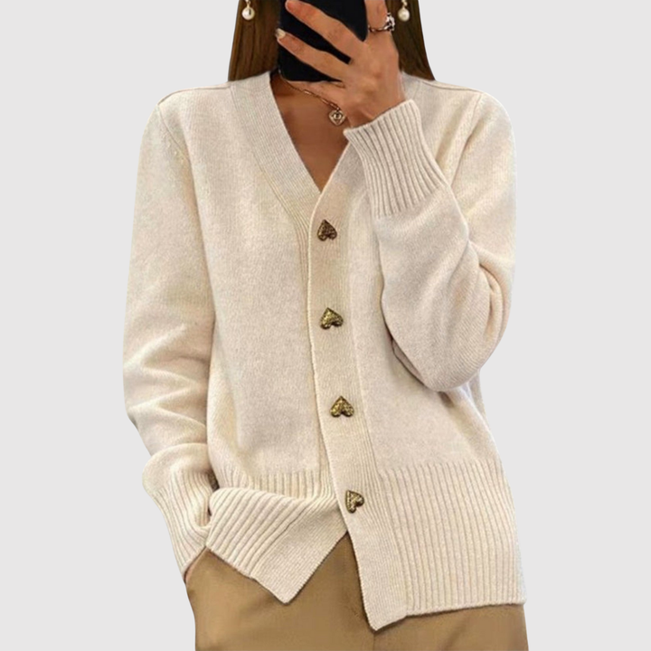 Елена – Кардиган с златисти копчета