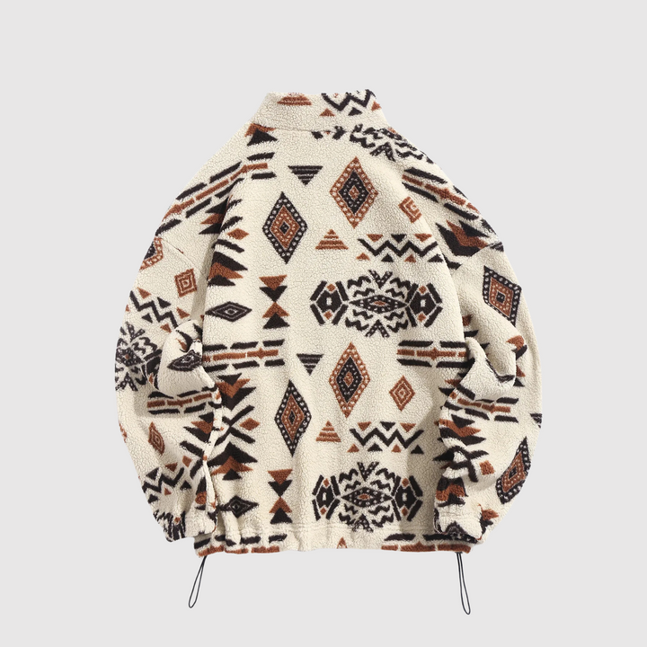 Мила – Якета от флийс с етнически мотиви