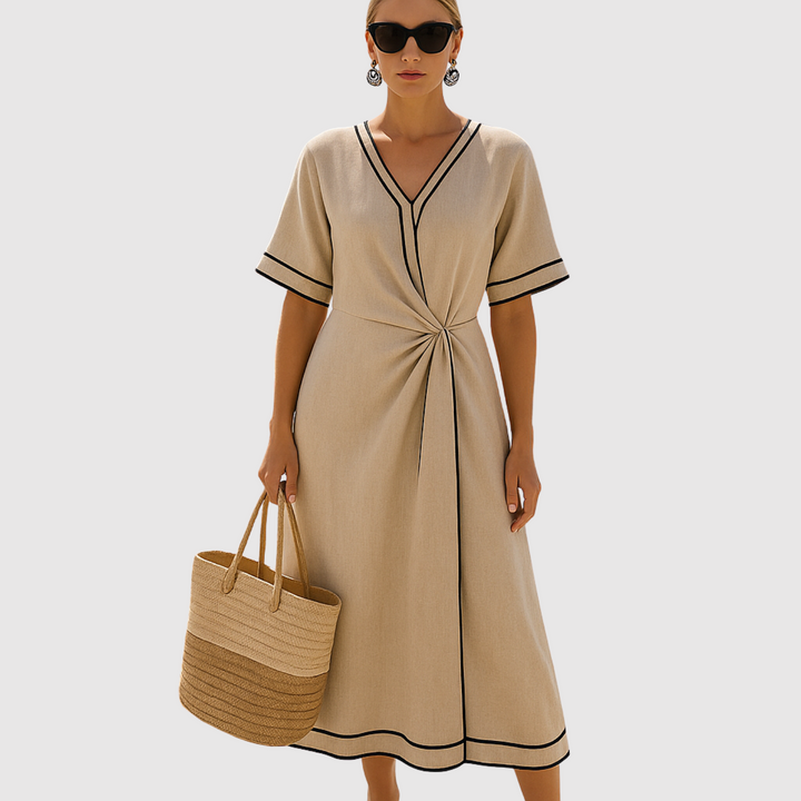 Лилия - Лятна рокля с райета