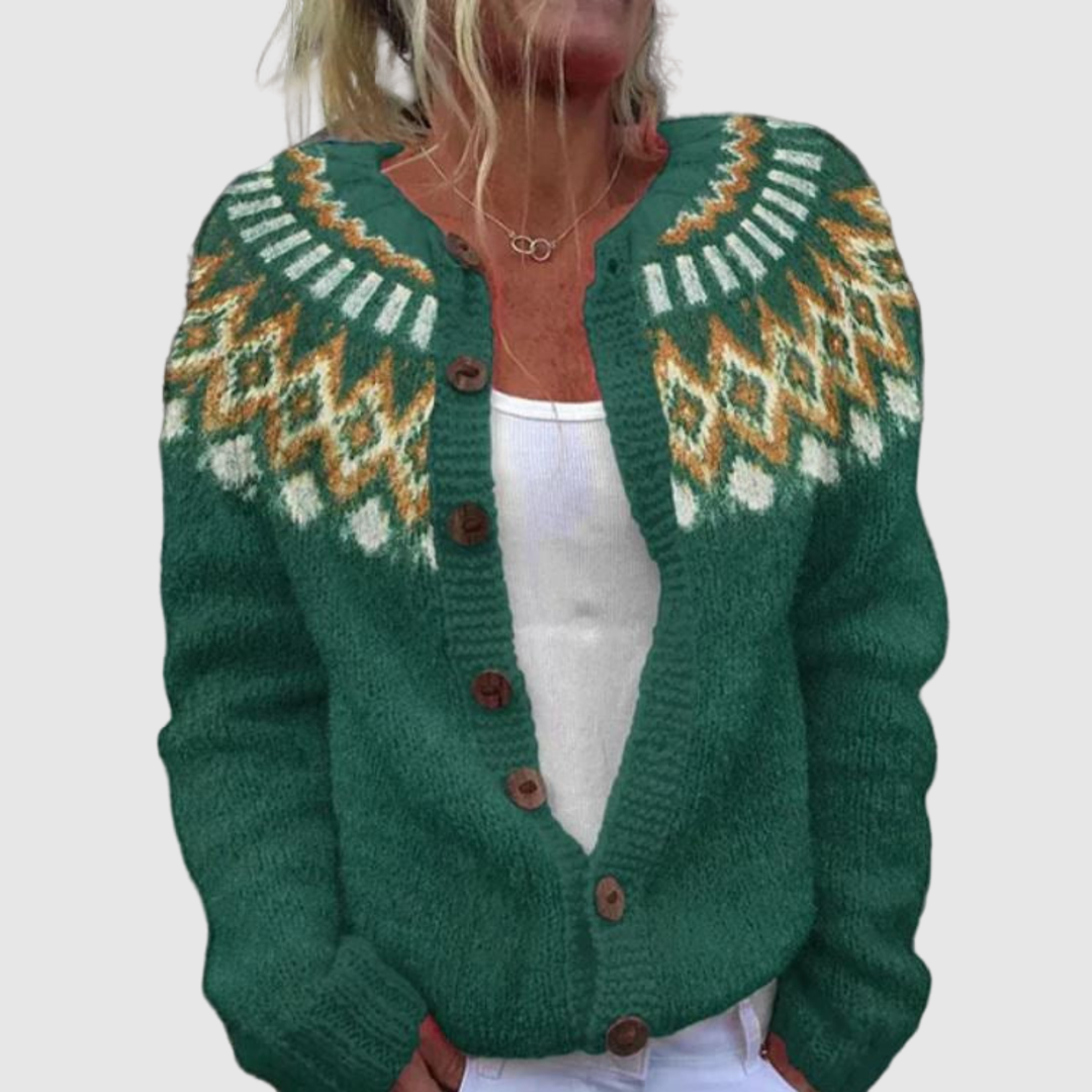 Елена – Кардиган с северноизточен мотив