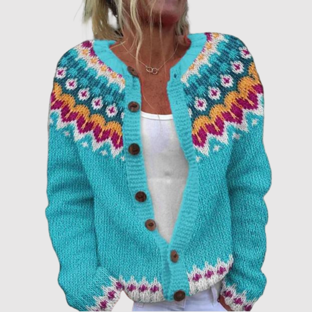 Елена – Кардиган с северноизточен мотив