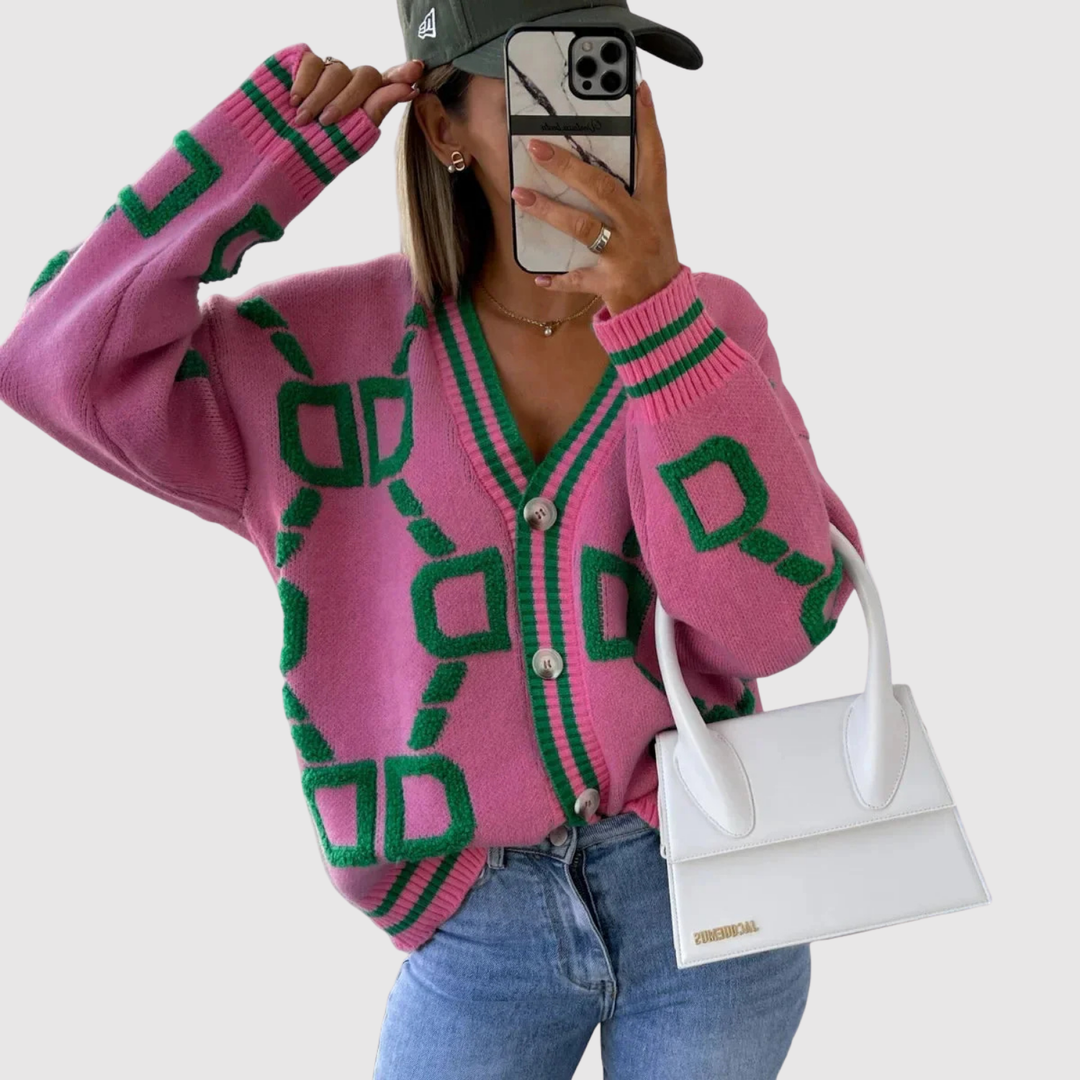 Елена – Кардиган с графичен модел