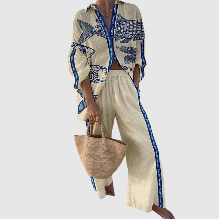 Виктория – Плажна рокля с връзки отпред