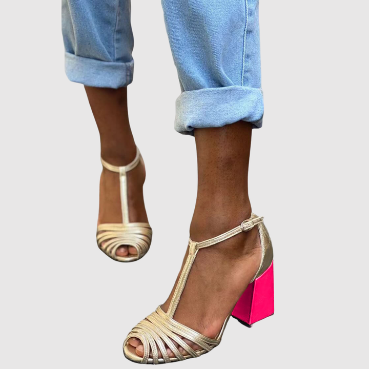 Теодора - Елегантни сандали с T-образна каишка