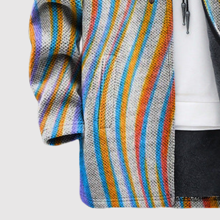 Алекс – Худи с цветни вълнообразни шарки