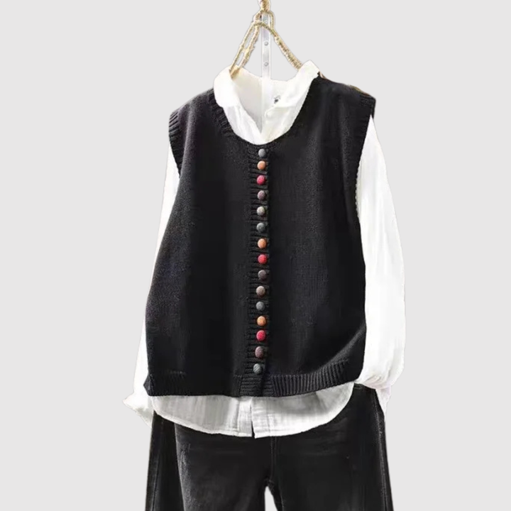 Елена - Бохемски кардиган с копчета и винтидж детайли