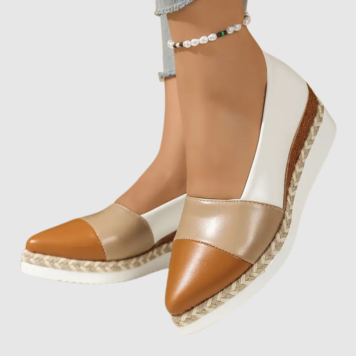 Йоана - Ортопедични дамски обувки с ток и метален завършек