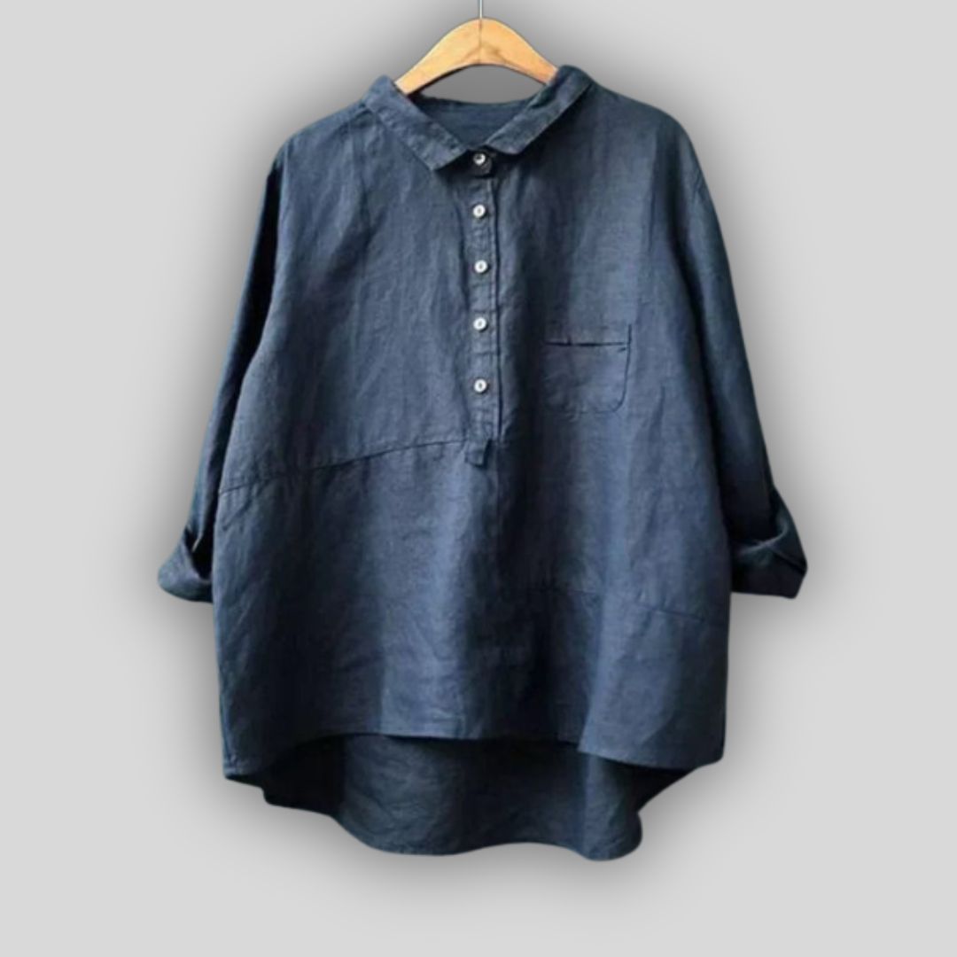 Linu Zaļā Blūze Vienkāršība