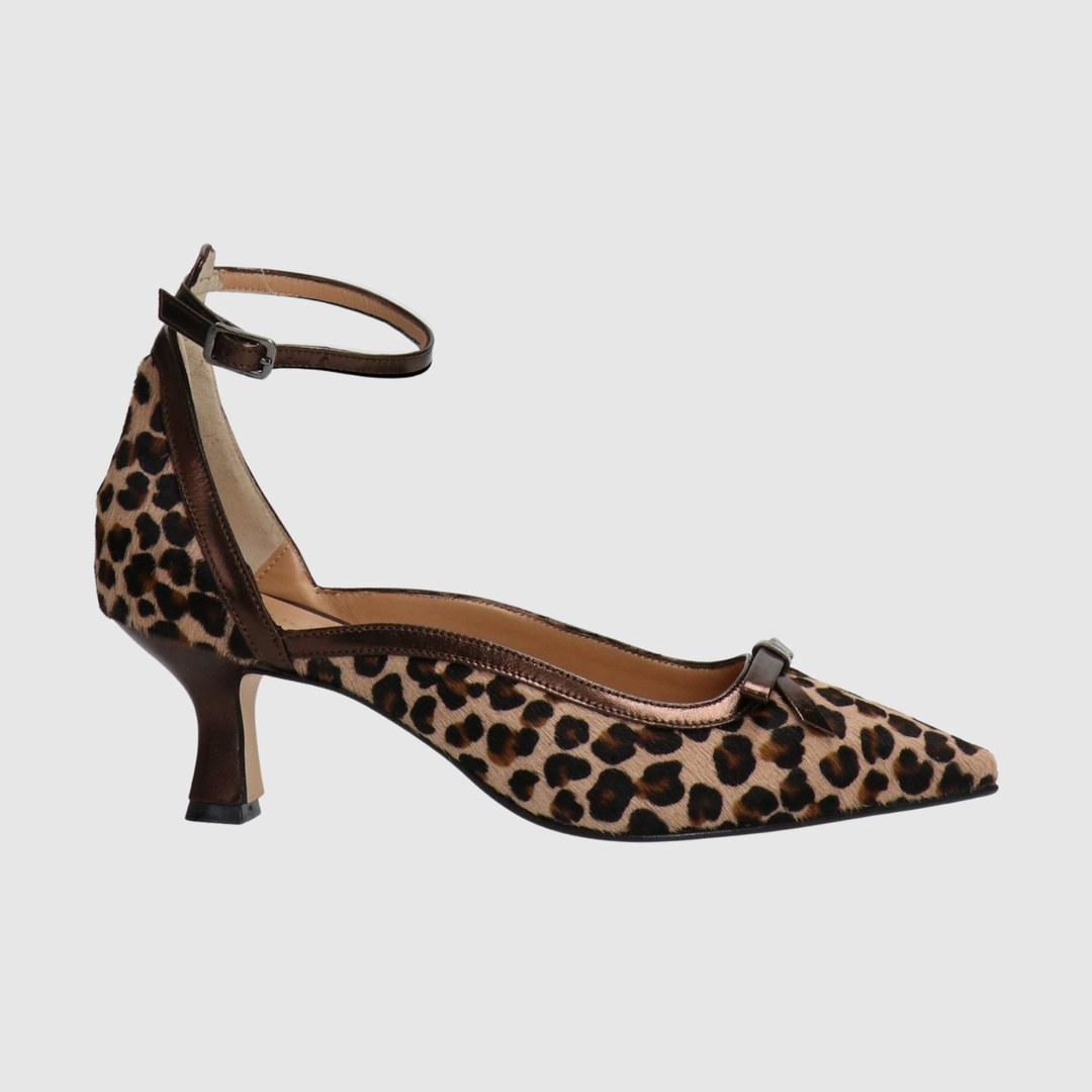 Теодора - Токчета с леопардов принт и нисък ток