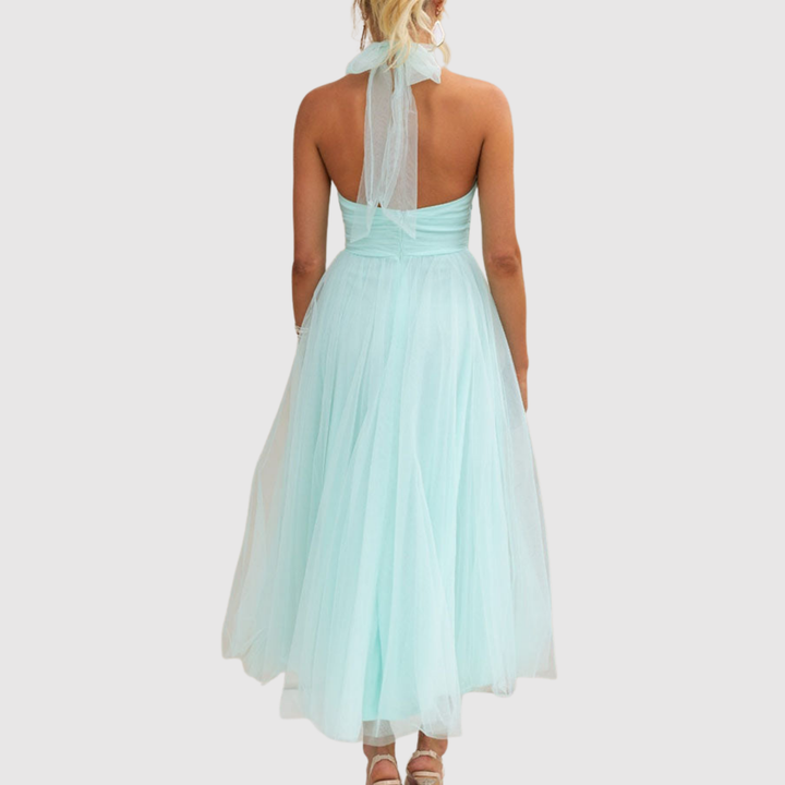 Лилия – Елегантна тюлена рокля с леко падане