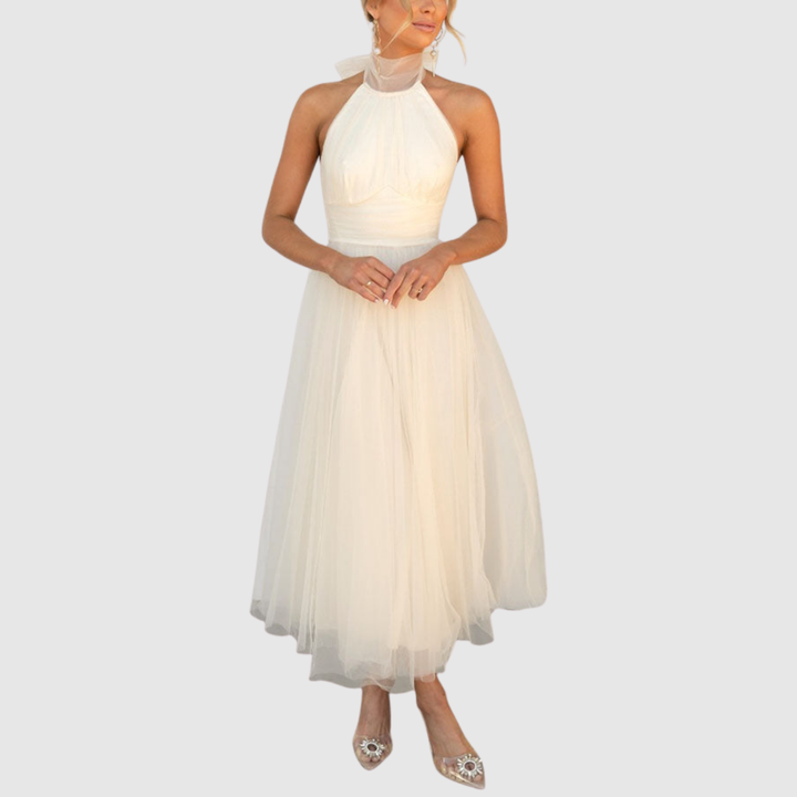 Лилия – Елегантна тюлена рокля с леко падане