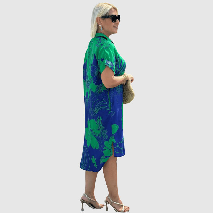 Лилия – Удобна рокля с цветен принт