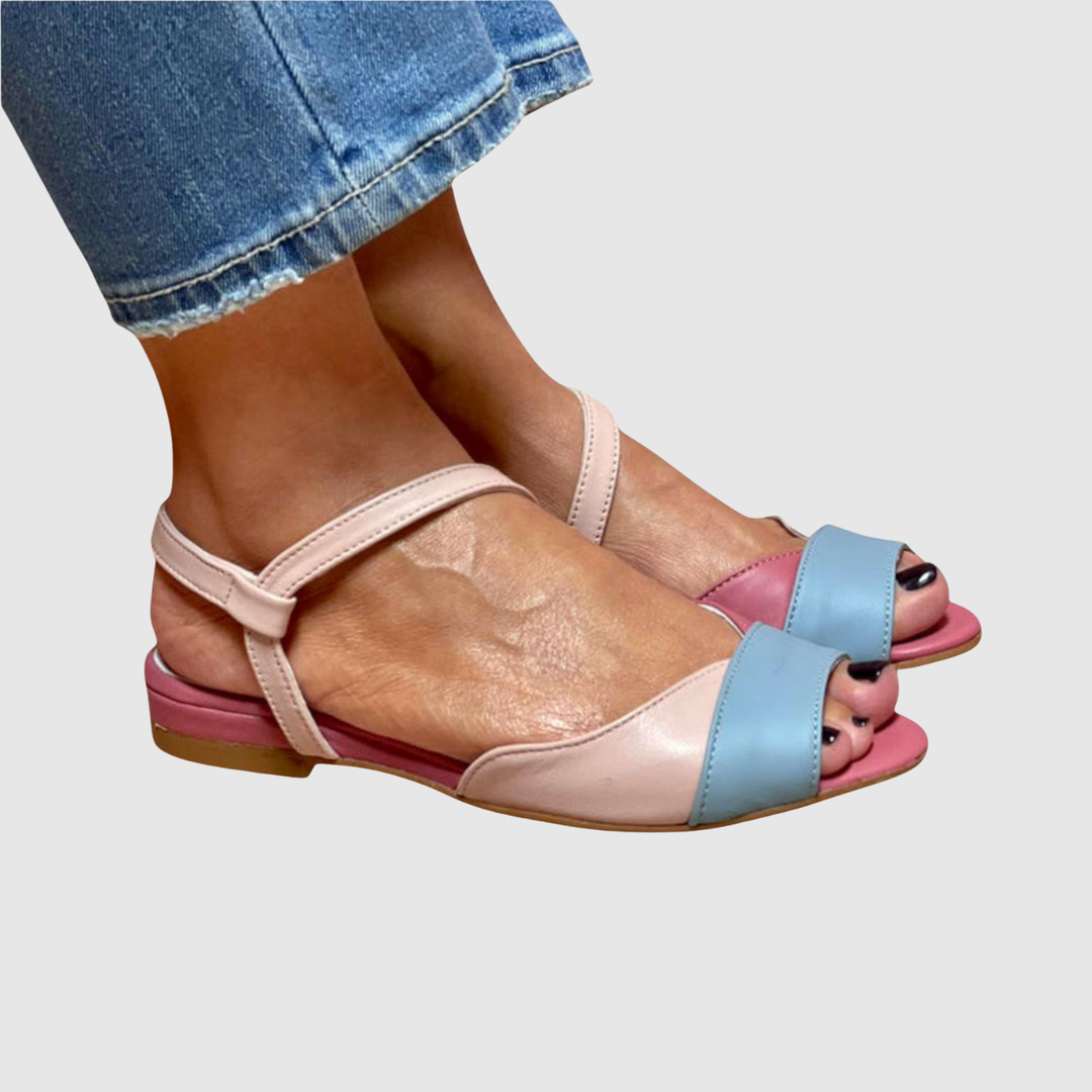 Йоана – Сандали с дизайн на цветни блокове