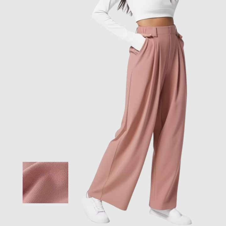 Ралица – Цветни широки панталони от лек плат