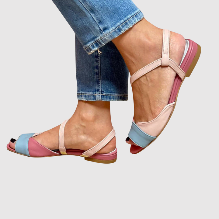 Йоана – Сандали с дизайн на цветни блокове