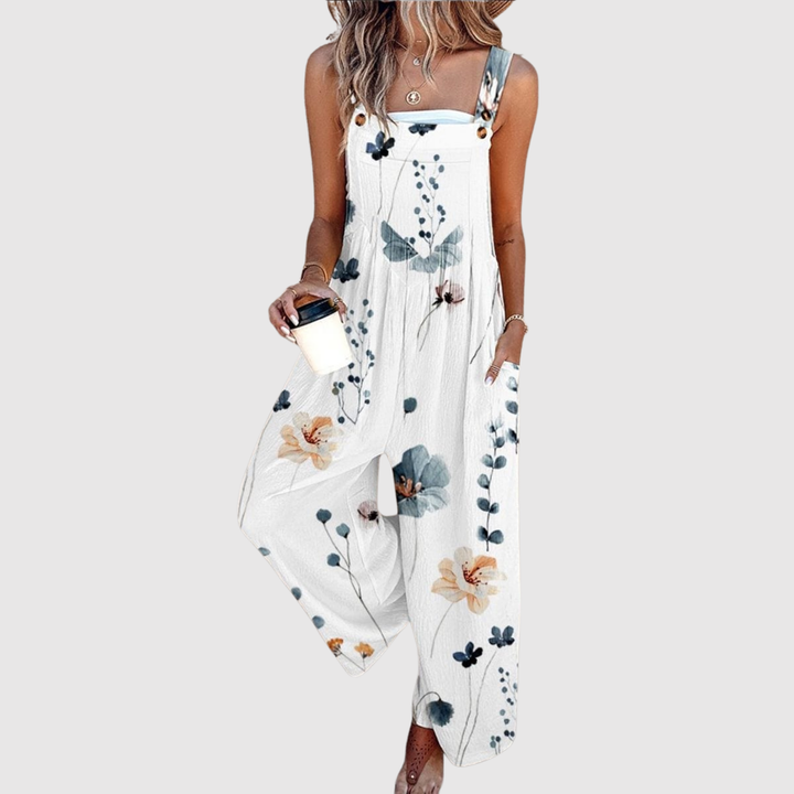 Виктория – Цветен гащеризон с широки крака