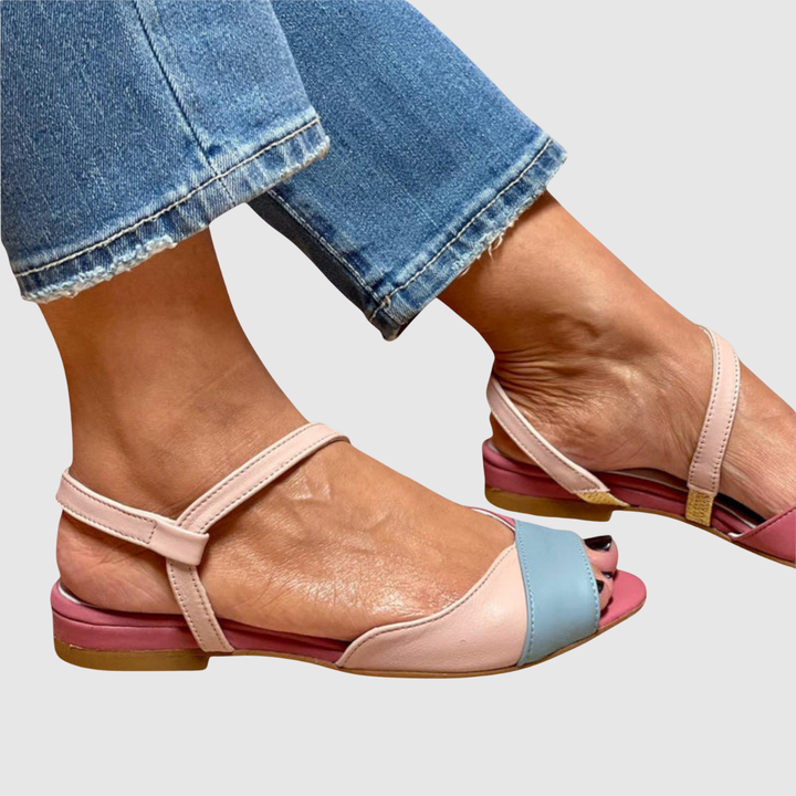 Йоана – Сандали с дизайн на цветни блокове