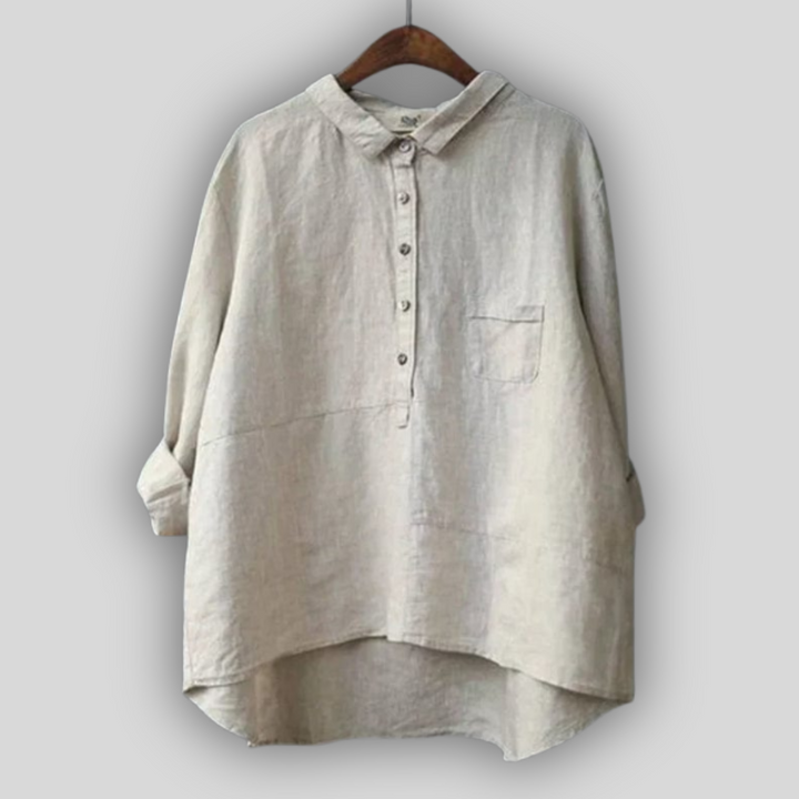 Linu Zaļā Blūze Vienkāršība