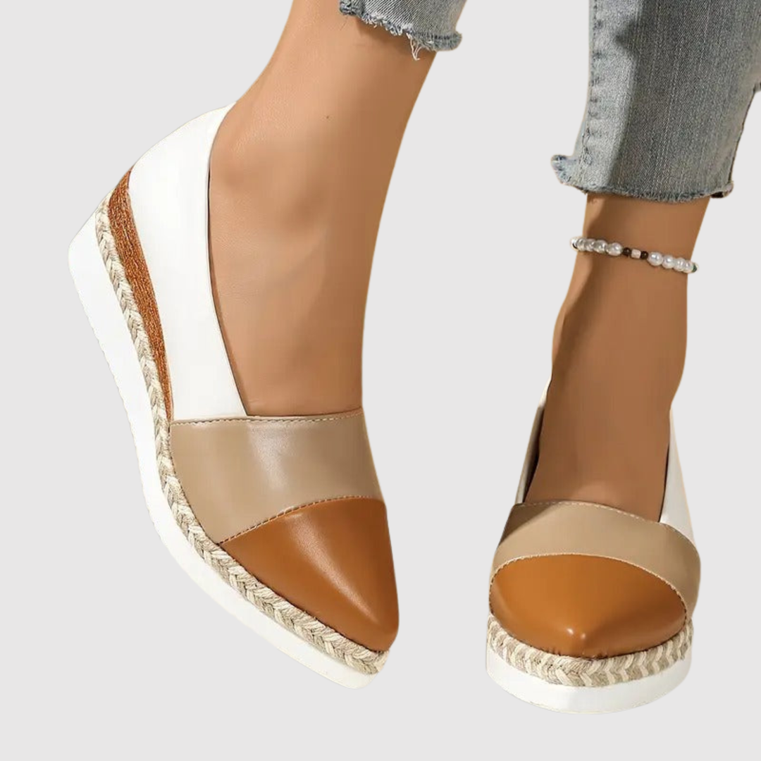 Йоана - Ортопедични дамски обувки с ток и метален завършек