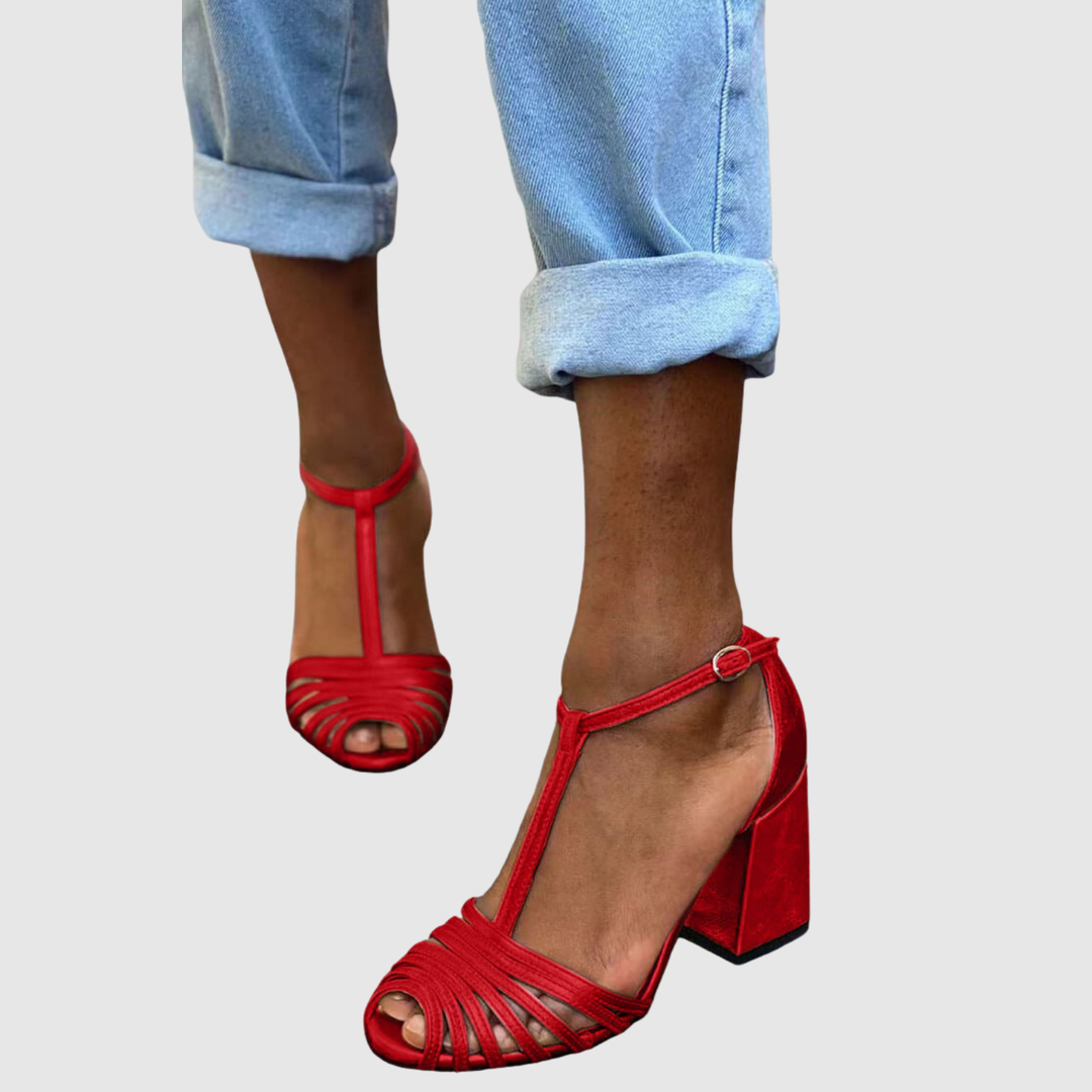 Теодора - Елегантни сандали с T-образна каишка