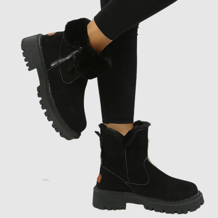 Теодора - Зимни ботуши с пухена подплата и противохлъзгаща подметка