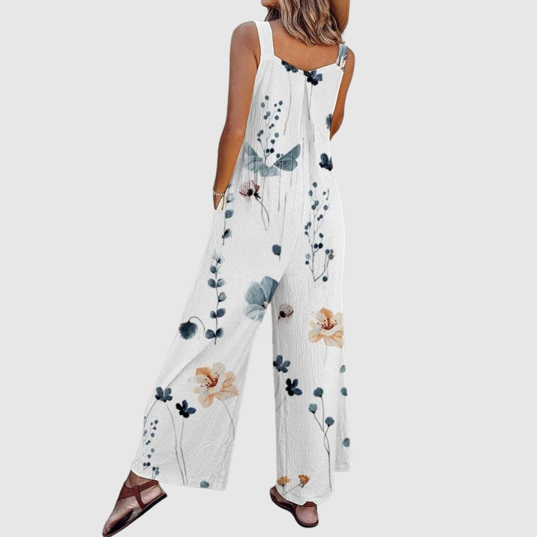 Виктория – Цветен гащеризон с широки крака