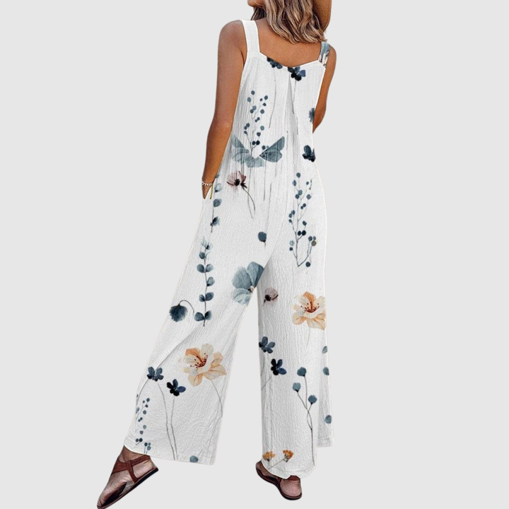 Виктория – Цветен гащеризон с широки крака