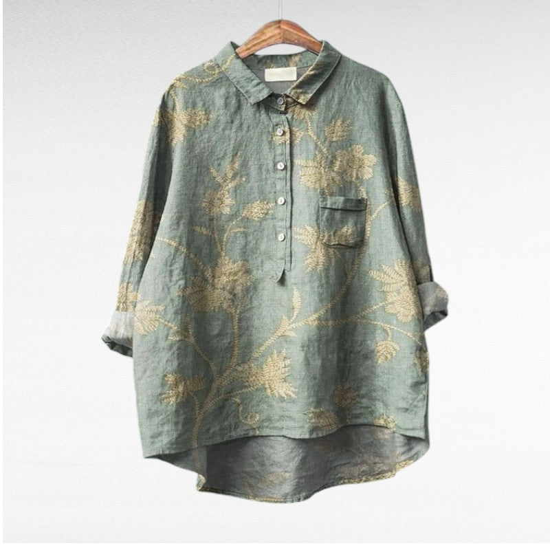 Klasikiniai Gėlių Marškiniai