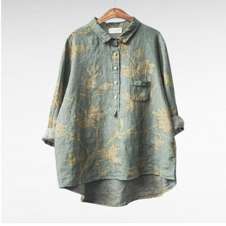 Klasikiniai Gėlių Marškiniai