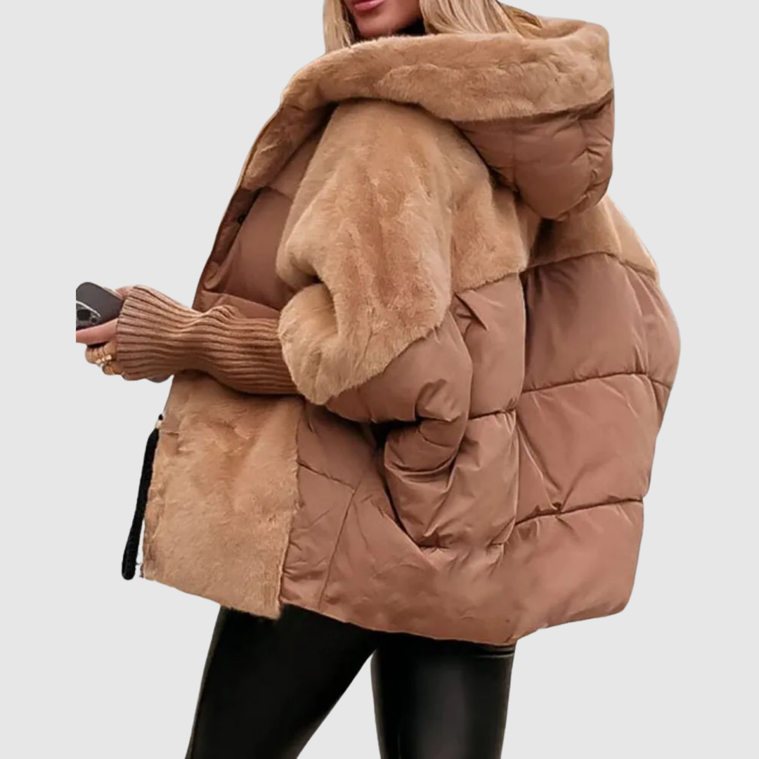 Елена – Късо teddy яке с обем