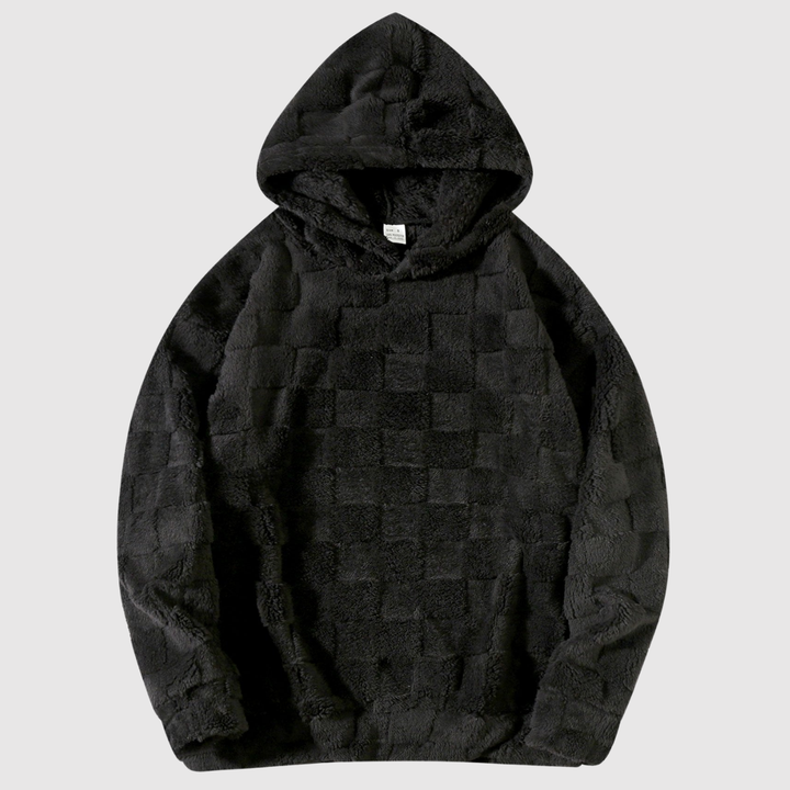 Мила – Мека худи в сиво каре