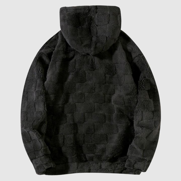 Мила – Мека худи в сиво каре