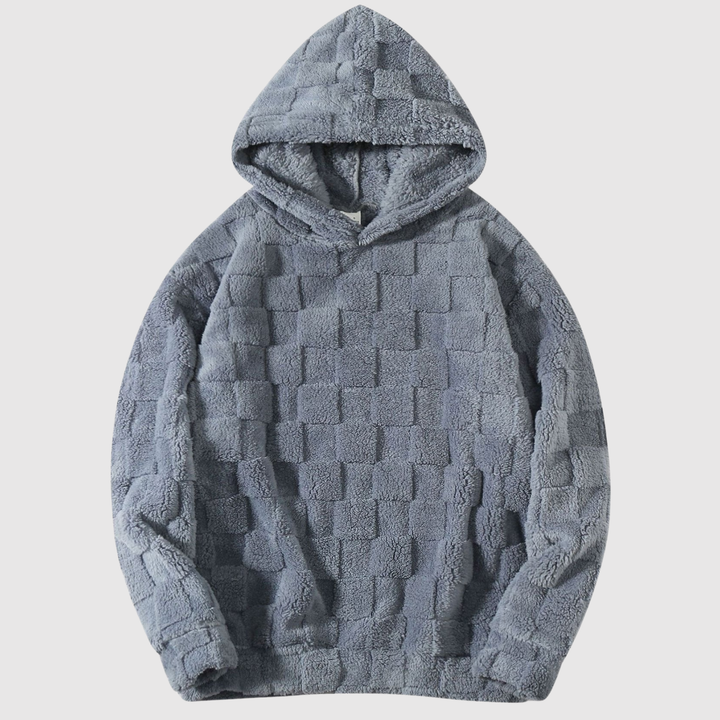 Мила – Мека худи в сиво каре