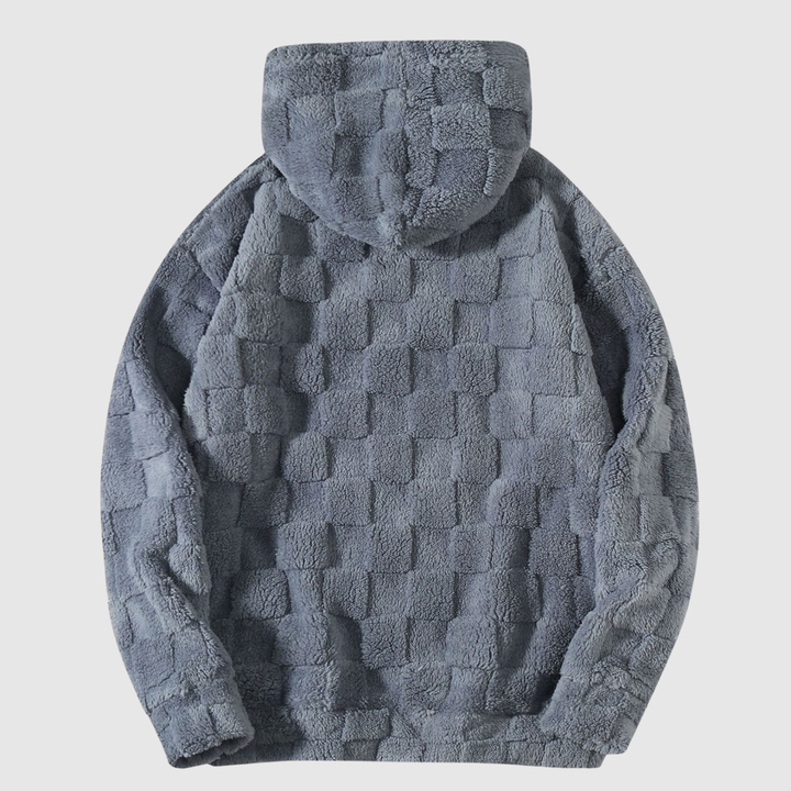 Мила – Мека худи в сиво каре