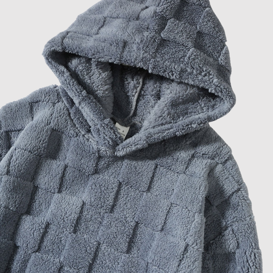 Мила – Мека худи в сиво каре