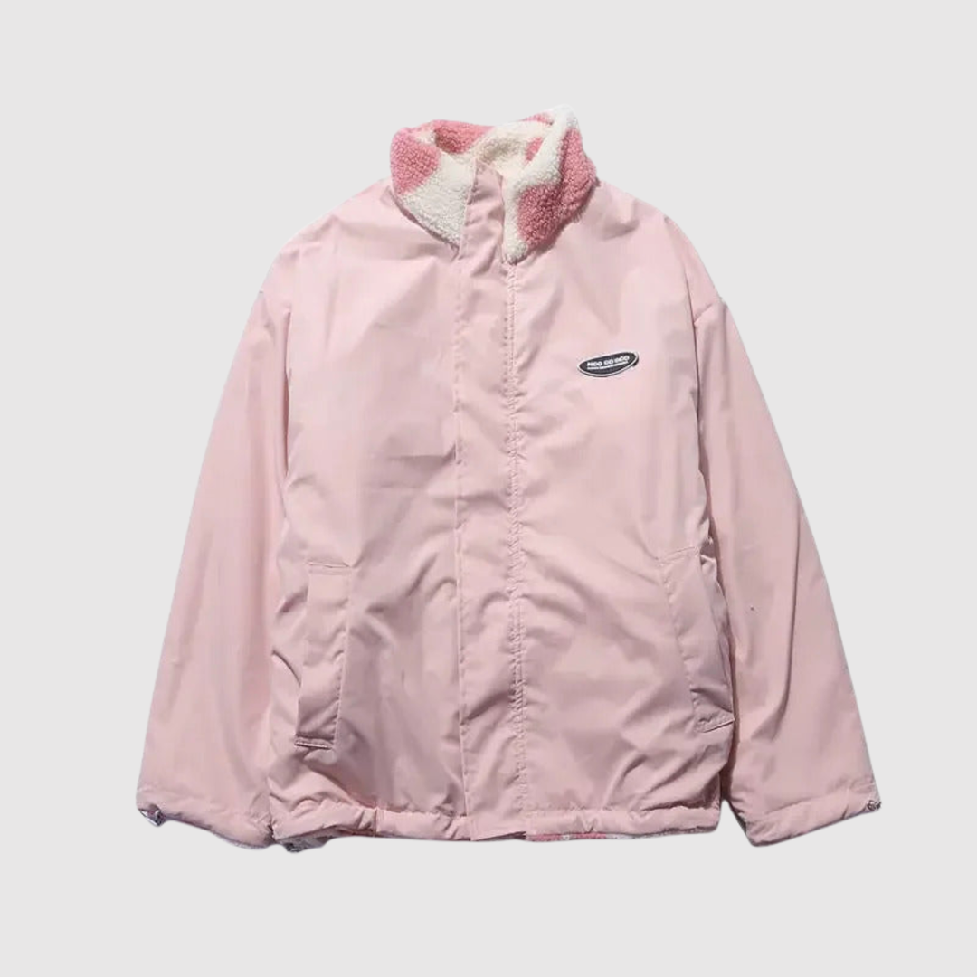 Мила - Флийс суитшърт с принт на сърца