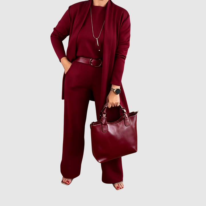 Виктория - Елегантен комплект с риза и панталони