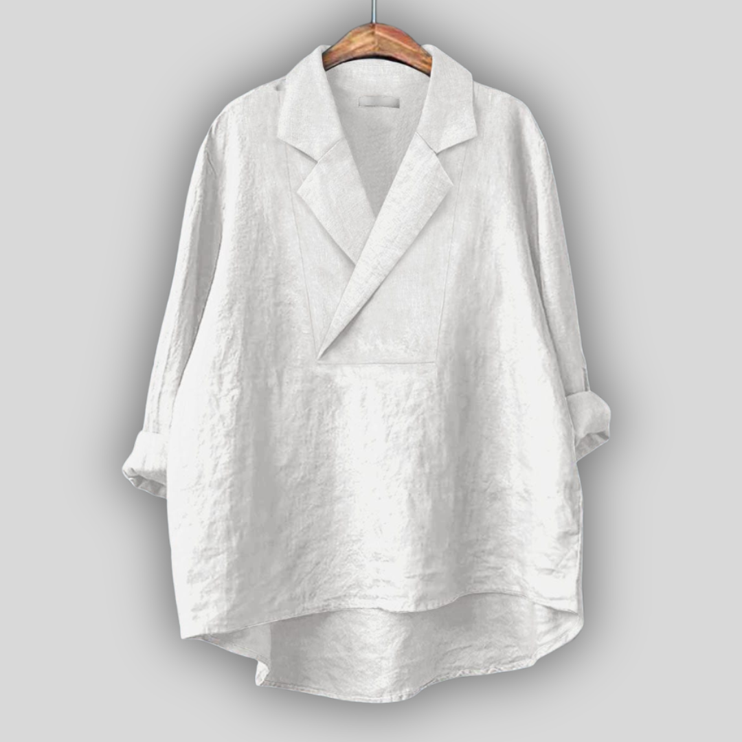 Linen Blouse "Rozā Aura"