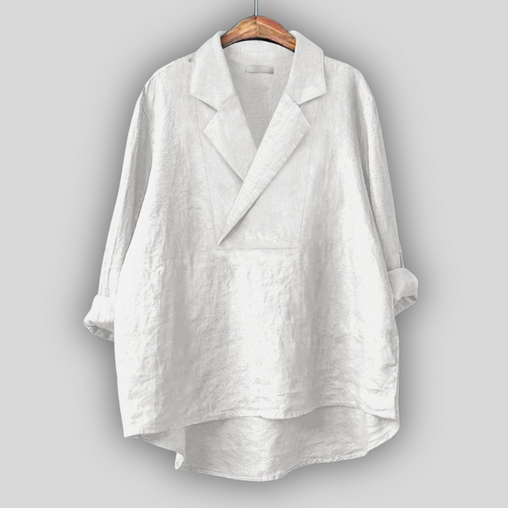 Linen Blouse "Rozā Aura"