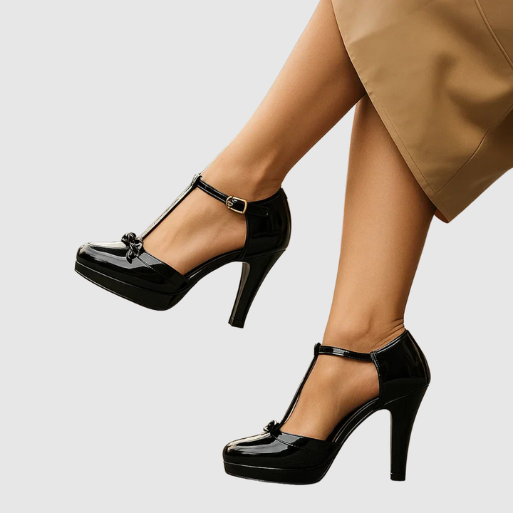 Теодора - Елегантни токчета с панделка