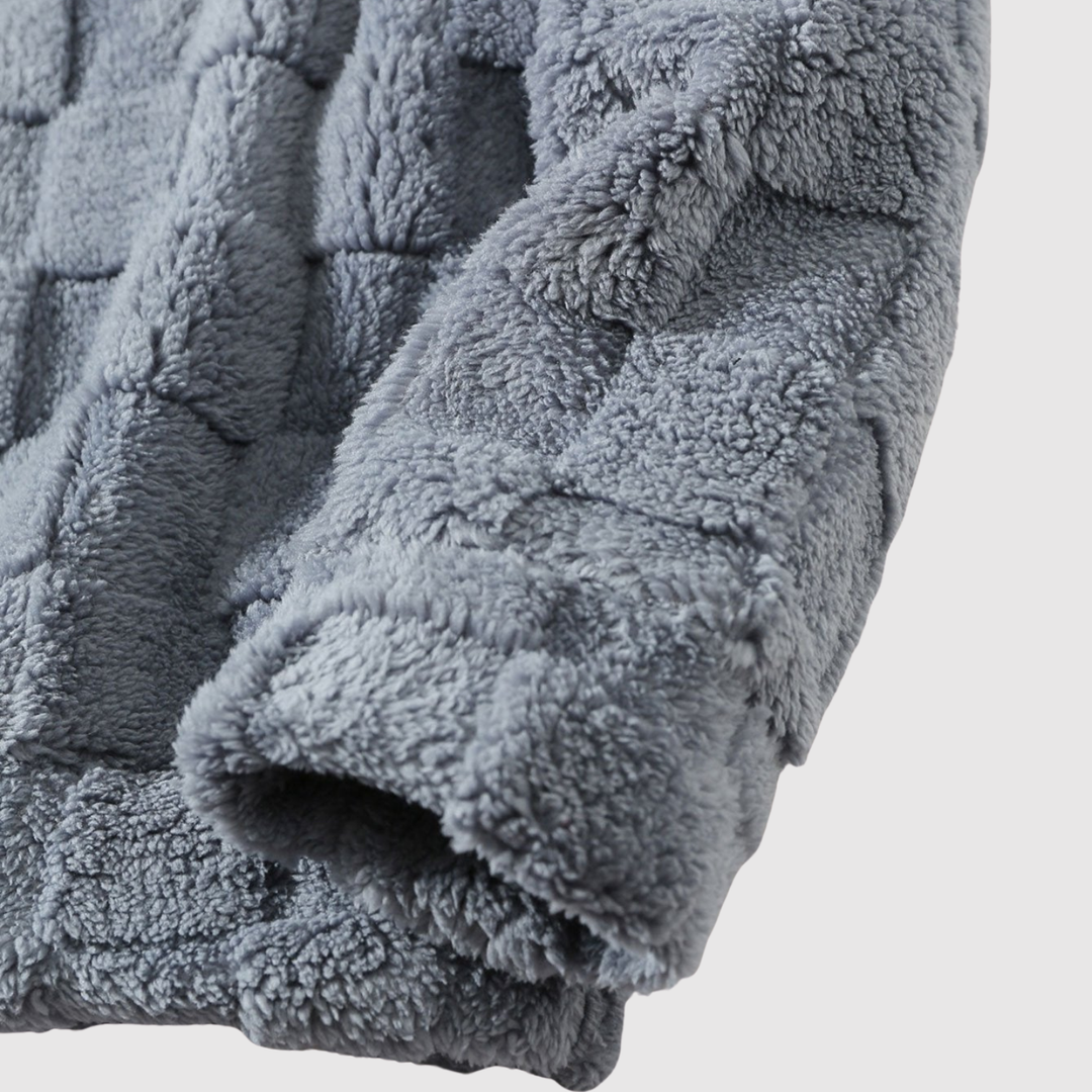 Мила – Мека худи в сиво каре