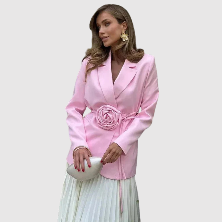 Габриела – Блейзър с цветен детайл в талията