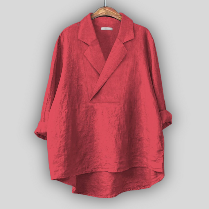 Linen Blouse "Rozā Aura"