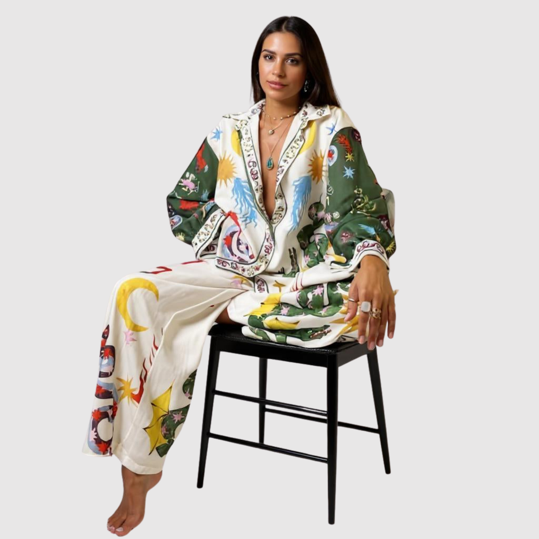 Виктория – Гащеризон с цветен принт