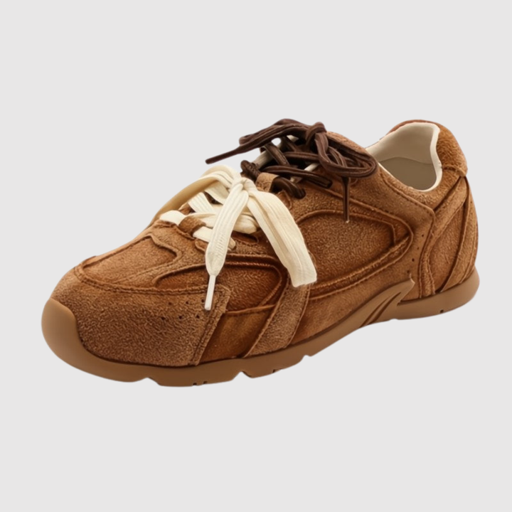 Симона – Обувки тип маратонки с велурен вид