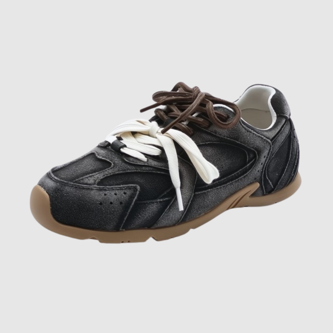 Симона – Обувки тип маратонки с велурен вид